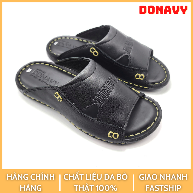 MIỄN PHÍ GIAO HÀNG, DÉP NAM DA BÒ 100%, KIỂU QUAI POLO CAO CẤP, HÀNG VNXK, MÀY FULL QUAI D,S8