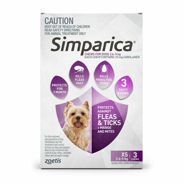 Simparica trị ngoại ký sinh trùng cho chó