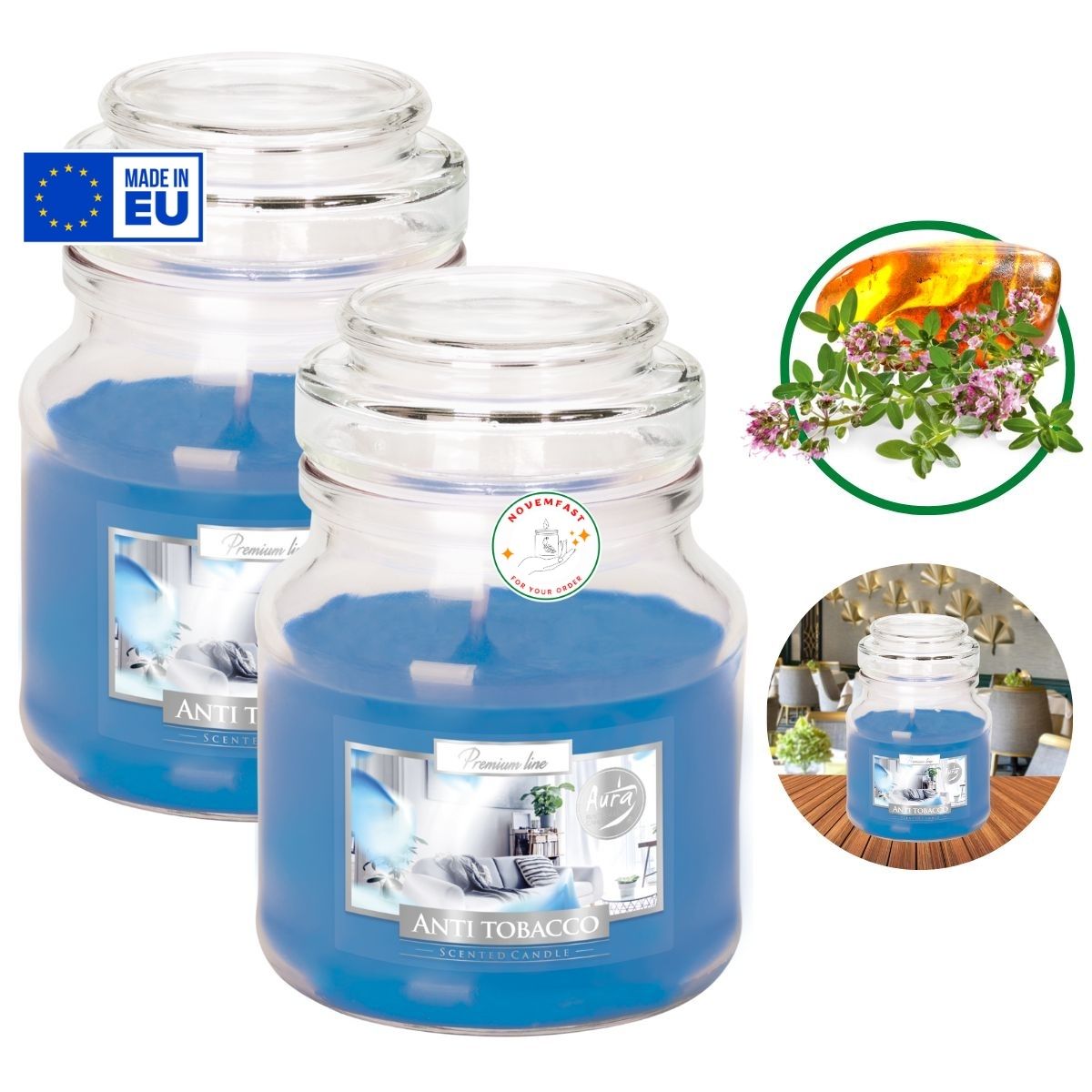 Combo 2 Hũ nến thơm phòng Bispol 120g