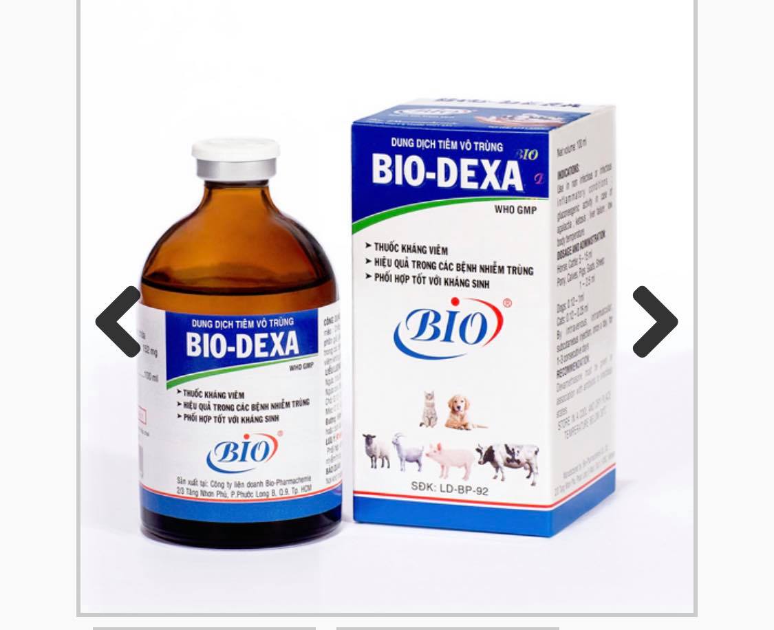 Bio-Dexa - Chống dị ứng, stress, viêm nhiễm cho vật nuôi.