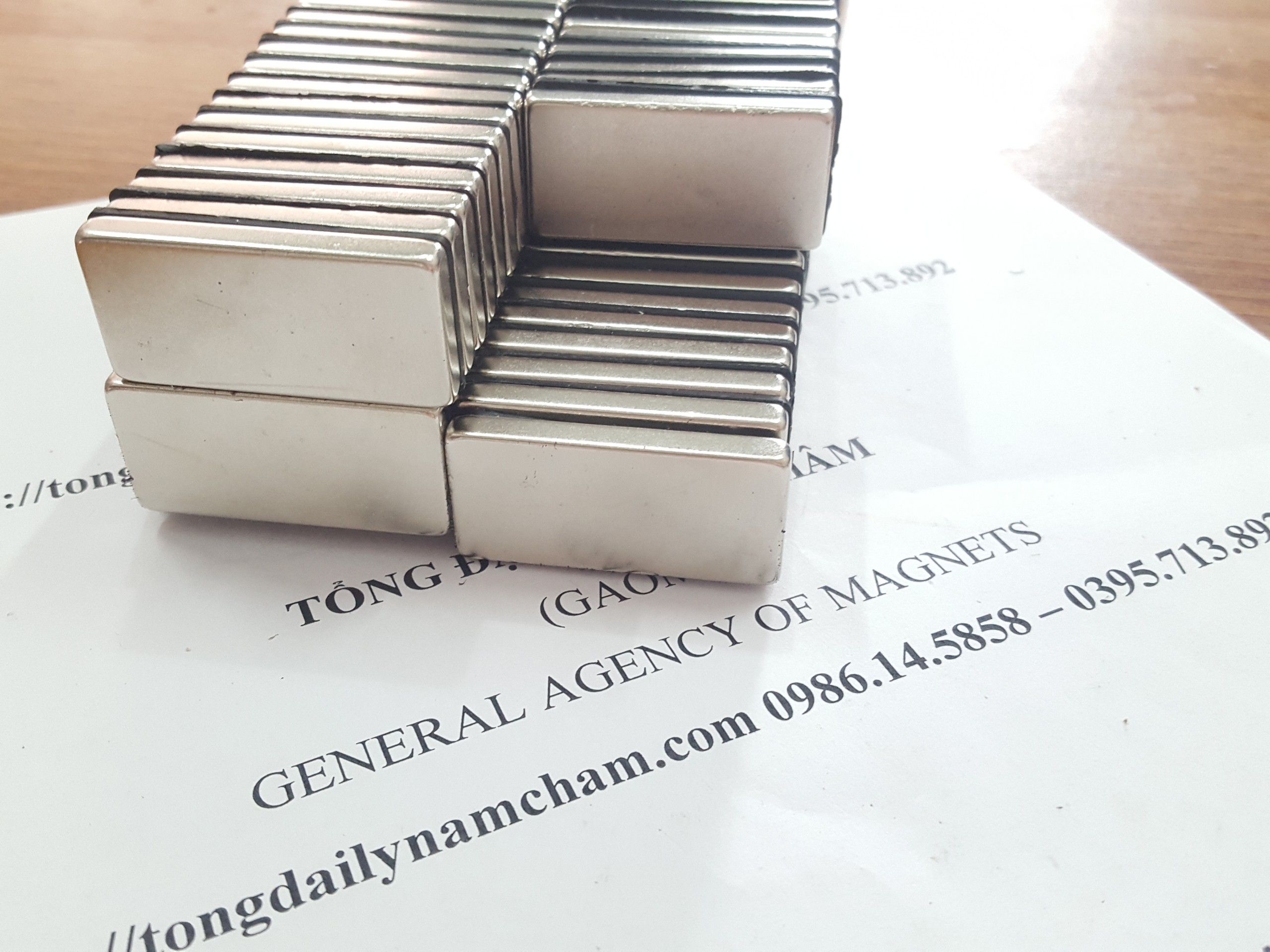 5 viên nam châm 40x20x5mm
