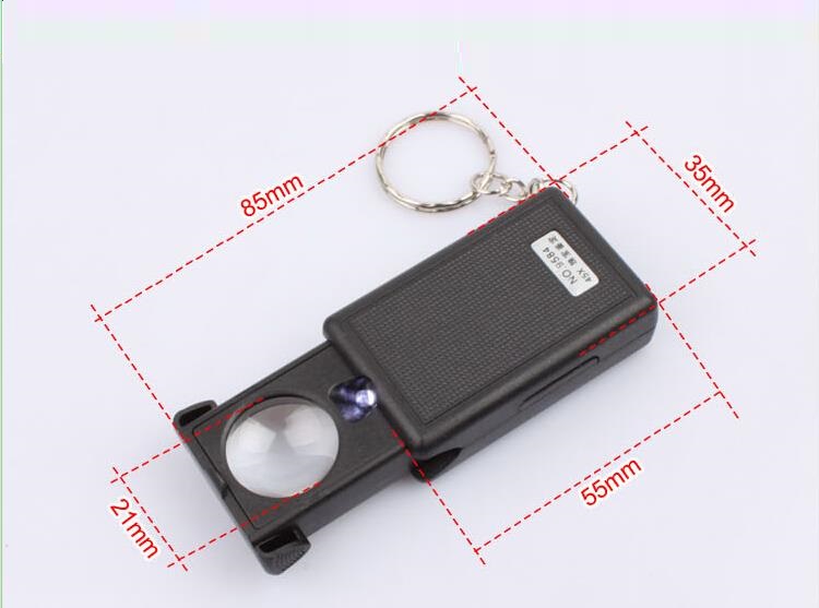 Kính lúp 45x mini có đèn ( SOI CHỮ, SOI MẠCH ĐIỂN TỬ )