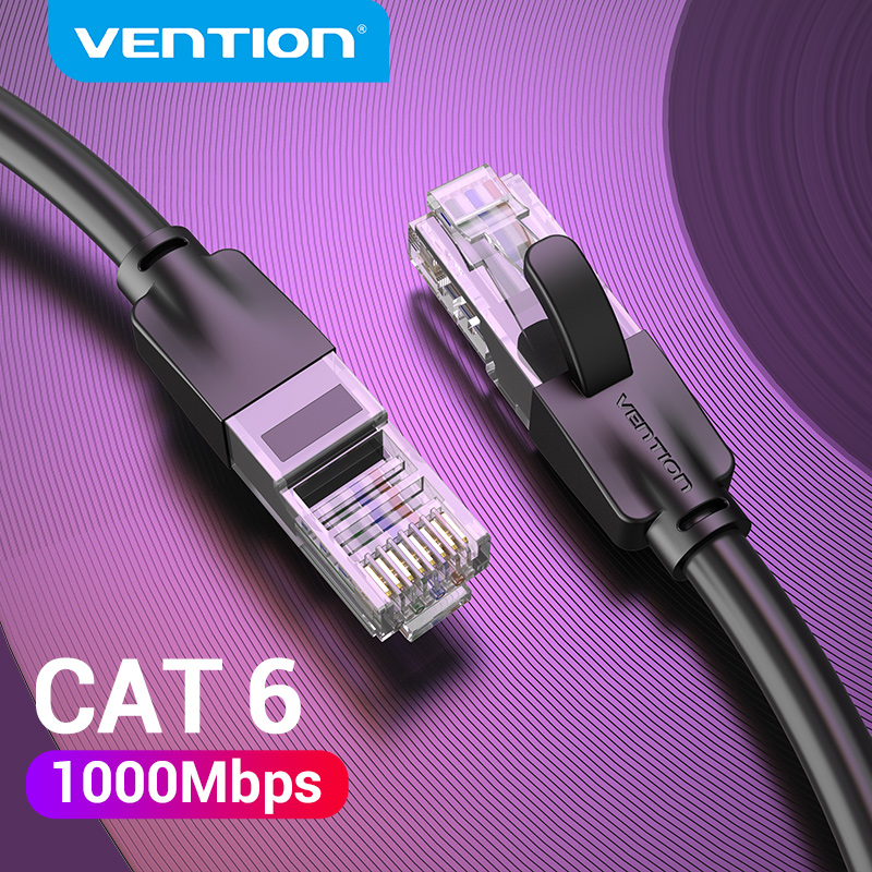 Vention Ethernet Cable Cat6 Lan Cable UTP CAT 6 RJ 45 Network Cable 10m/50m/100m Patch Cord for Laptop Router RJ45 Network Cable