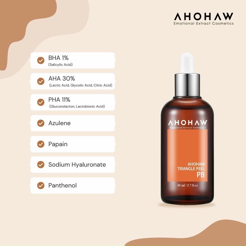Peel Da Dầu, Mụn Ahohaw Triangle Peel PB