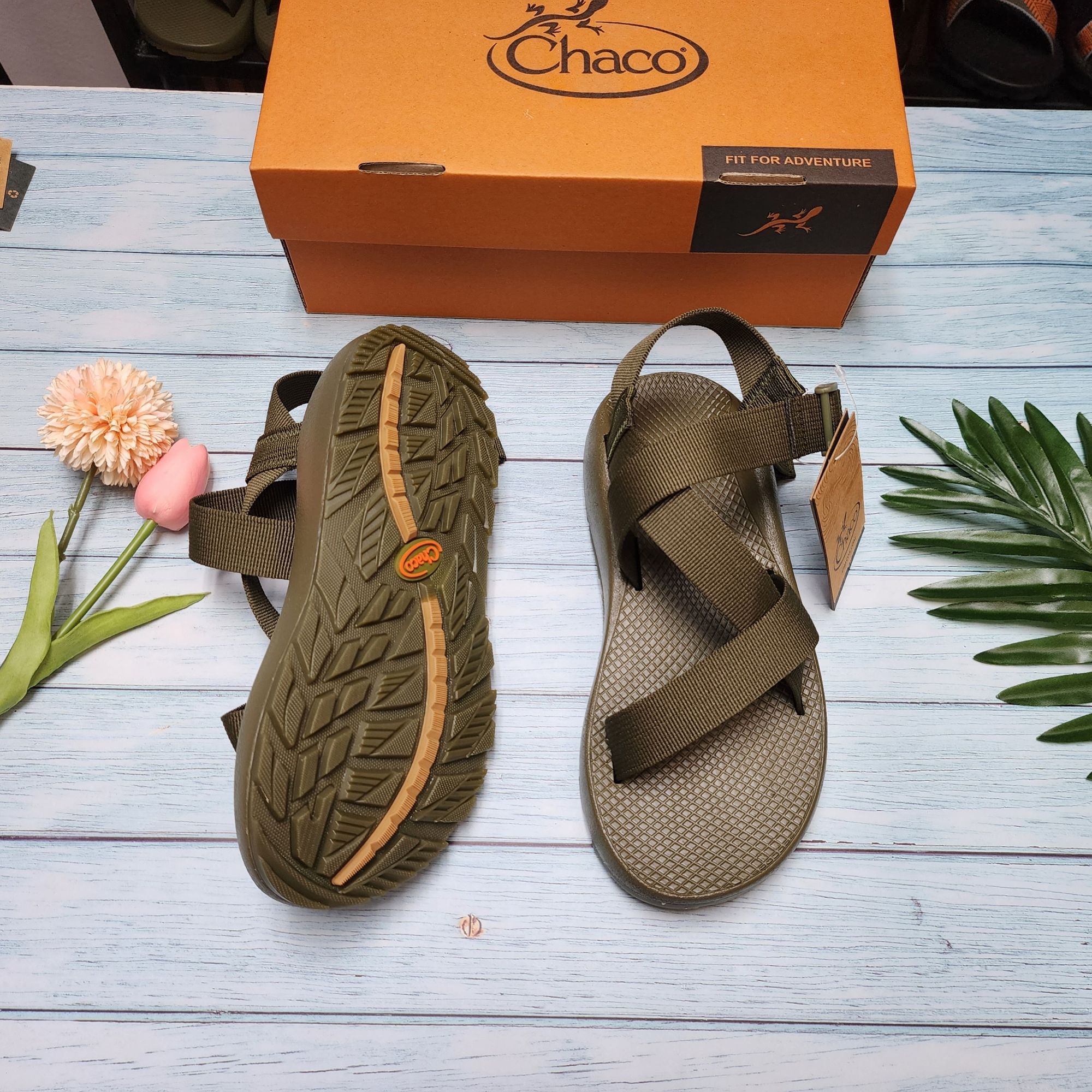 Dép Chaco Đế Thơm mã Xanh Rêu TG21