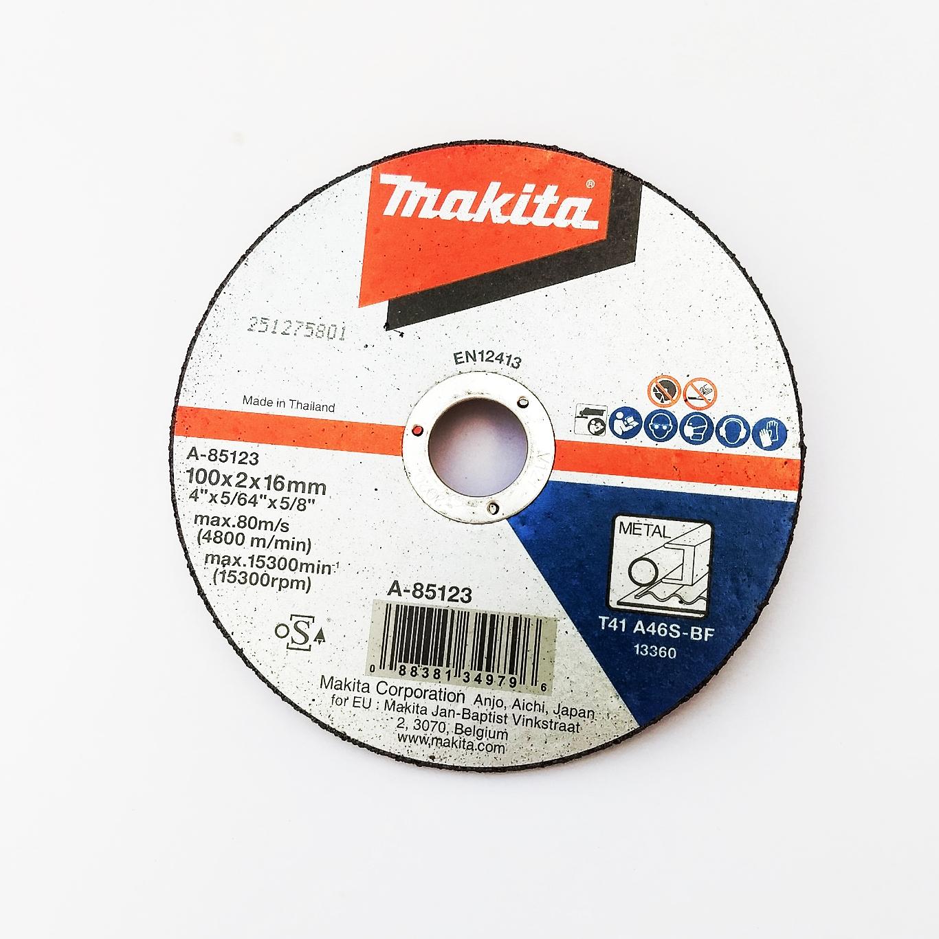 100x16x2mm Đá cắt Makita A-85123