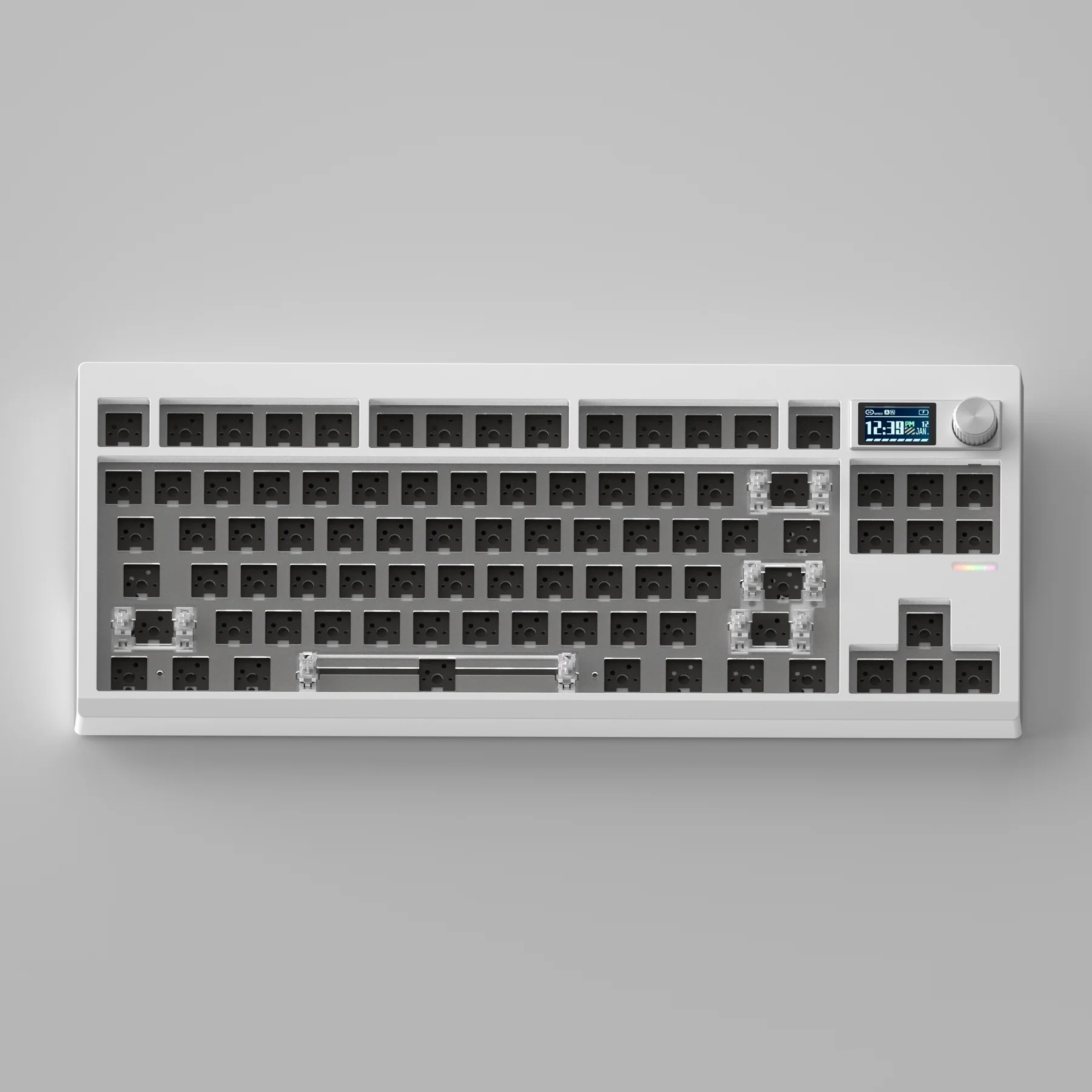 Kit gmk87 - kit bàn phím cơ gmk87 mạch xuôi | màn hình lcd | gasket mount |