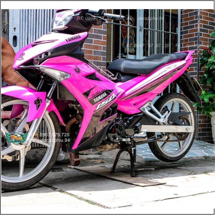 Tem rời Exciter 150 Hồng đen (B)