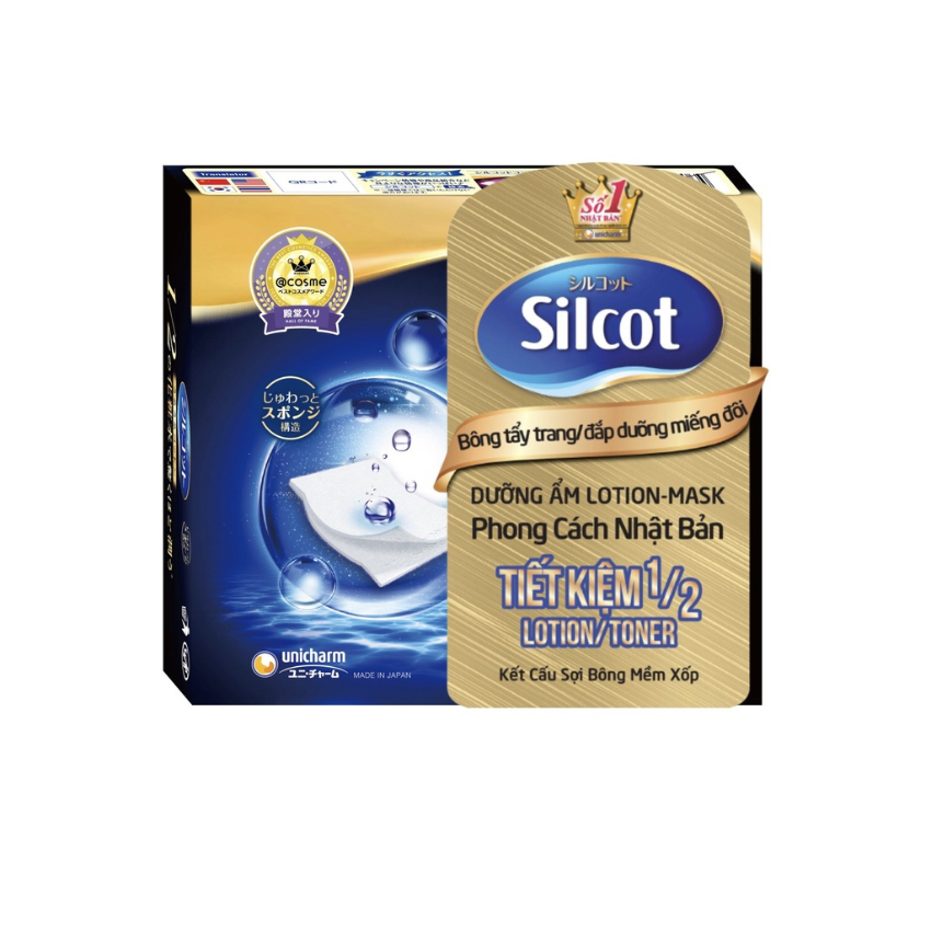 Bông Tẩy Trang Silcot Đắp Dưỡng Miếng Đôi 40 miếng/hộp