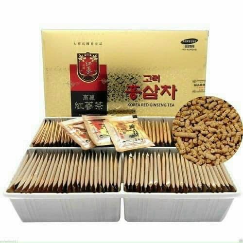[TRÀ 3 SỌC CAO CẤP ] Trà Sâm Hàn Quốc Korean Ginseng Tea Hộp 100 Gói