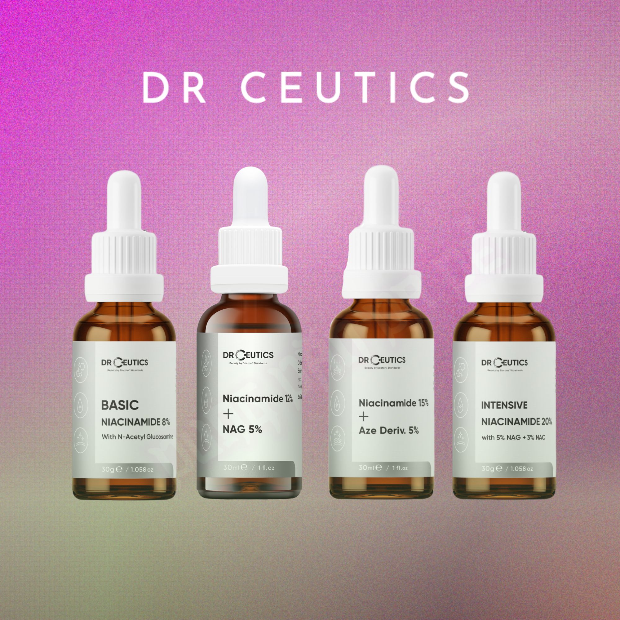 Niacinamide DrCeutics Tinh Chất Giảm Thâm, Sáng Da Cho Da Dầu Mụn
