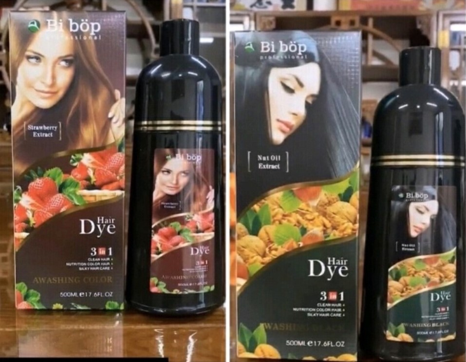 DẦU GỘI ĐEN, NÂU TÓC PHỦ BẠC BIBOP NHẬT BẢN 500ML