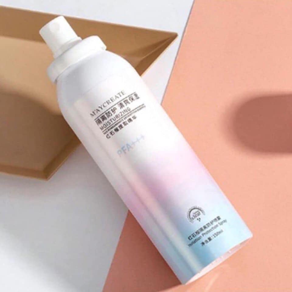 Xịt Chống Nắng Trắng Da Maycreate 150ml -Hàng nội địa trung