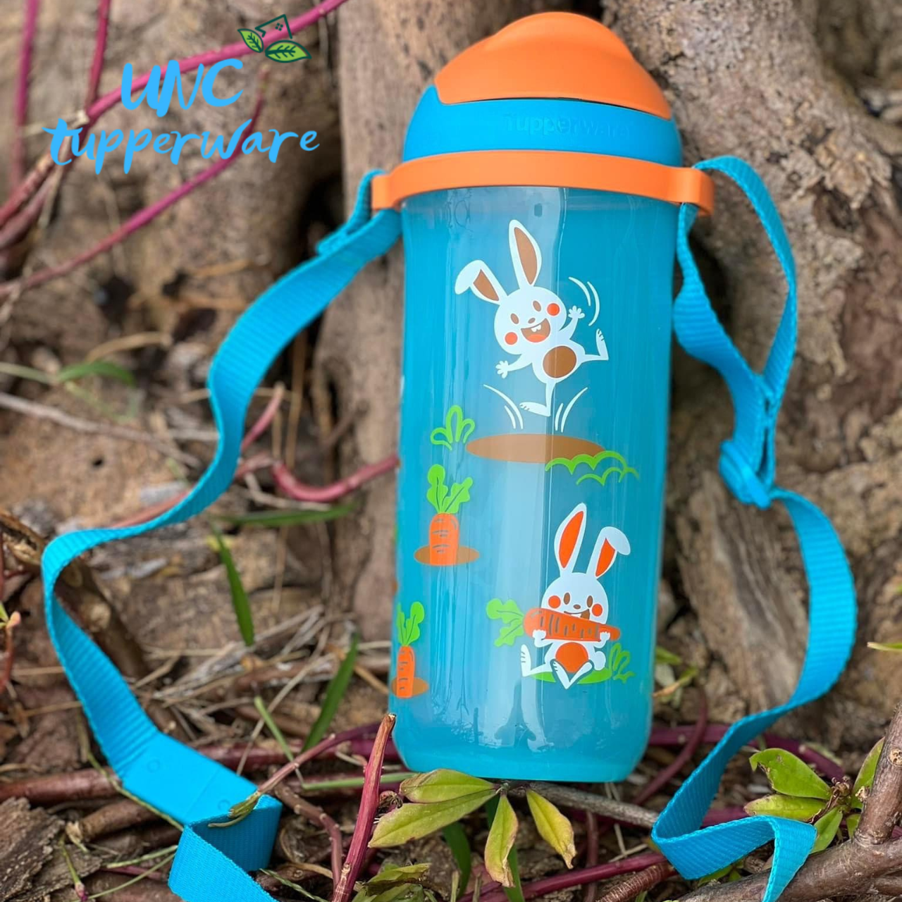 Bình nước Tupperware Kids Printable Straw Tumbler 500ml