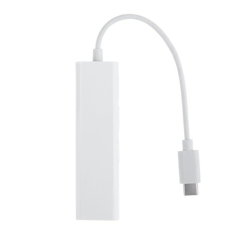 USB-C USB 3.1 Type C To USB RJ45 Ethernet Lan Adapter Hub Cable for Macbook PC