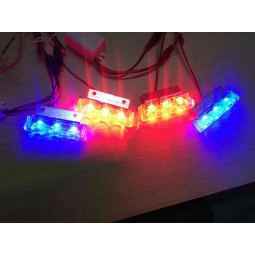 ĐÈN LED CHỚP XANH ĐỎ TRANG TRÍ XE MÁY