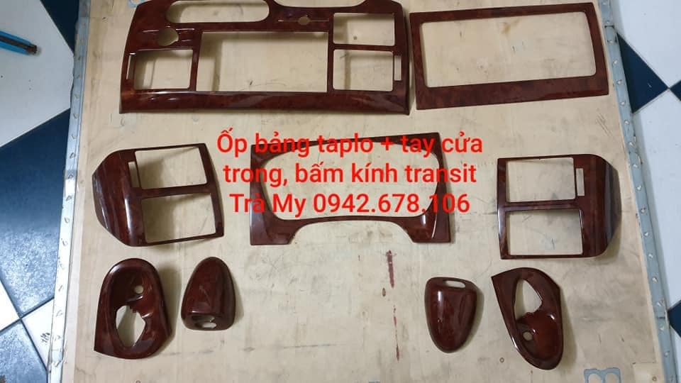 Ốp Taplo Vân Gỗ hàng xịn hãng xe Ford Transit Phạm Văn Auto