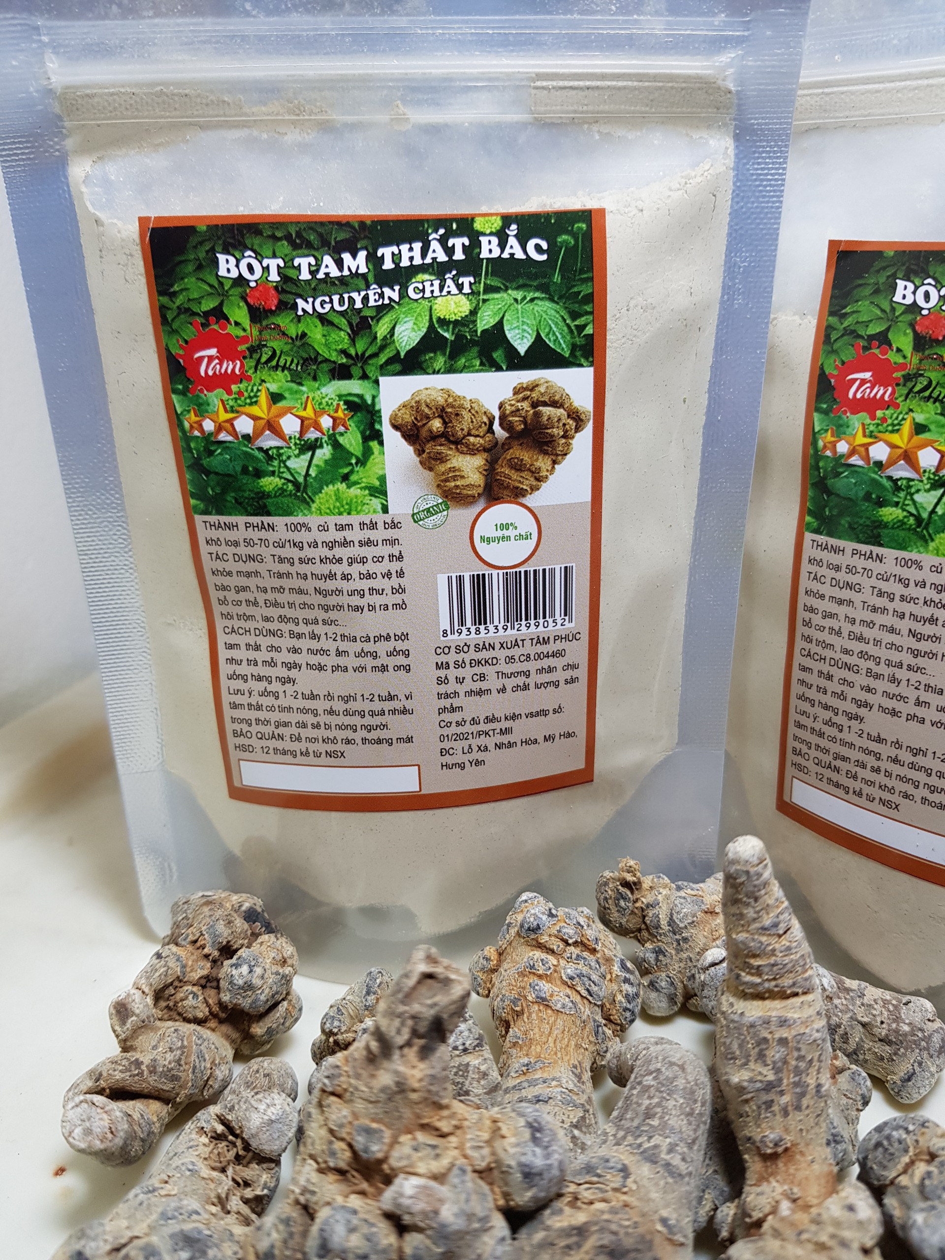 Bột tam thất bắc nguyên chất , bột củ tam thất, xay từ loại 70 củ/1kg, bồi bổ cơ thể, tiêu u, tăng sức đề kháng