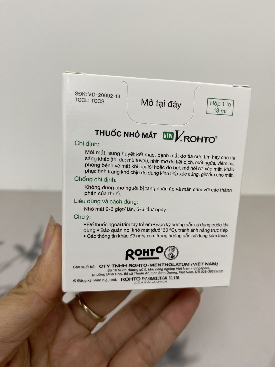 Dung dịch nhỏ mắt V.Rohto New