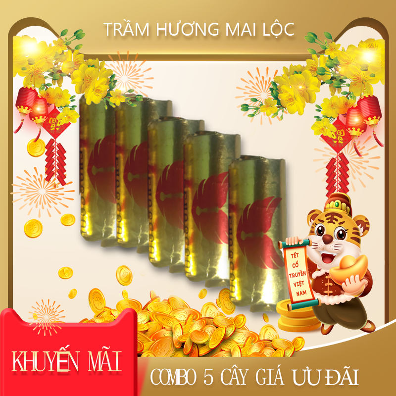 [Cao Cấp] Than hoạt tính đốt trầm hương loại cao cấp [Combo 5 Cây]