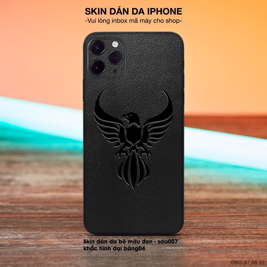 Miếng dán da khắc hình đại bàng cho iPhone (inbox mã máy cho shop)