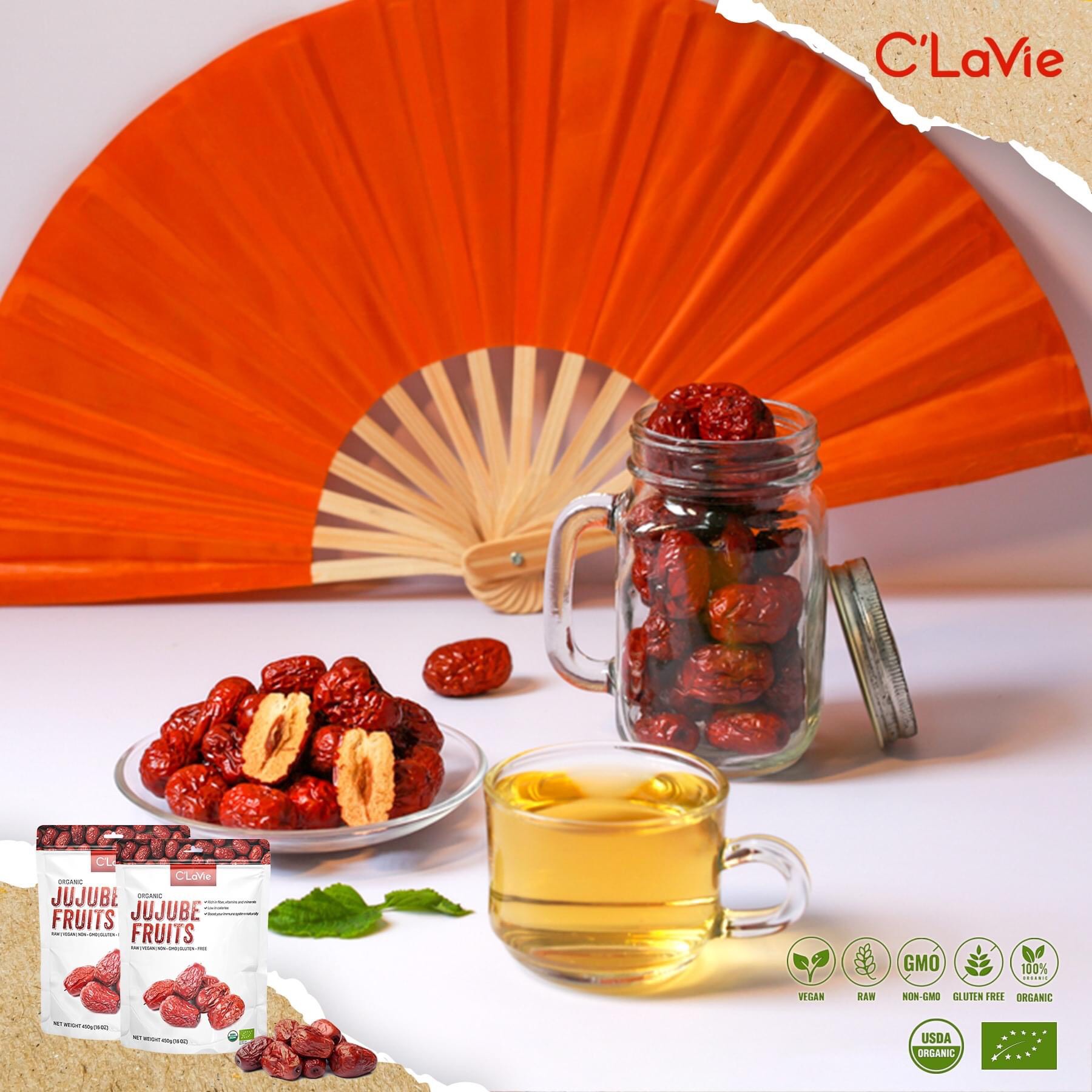 Táo đỏ hữu cơ C'lavie 450g-Date:12/2023(Tiệm hữu cơ)