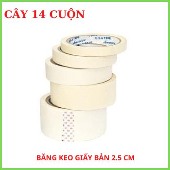 [ Sale]Cây 12 Cuộn Băng Keo Giấy 2.4F