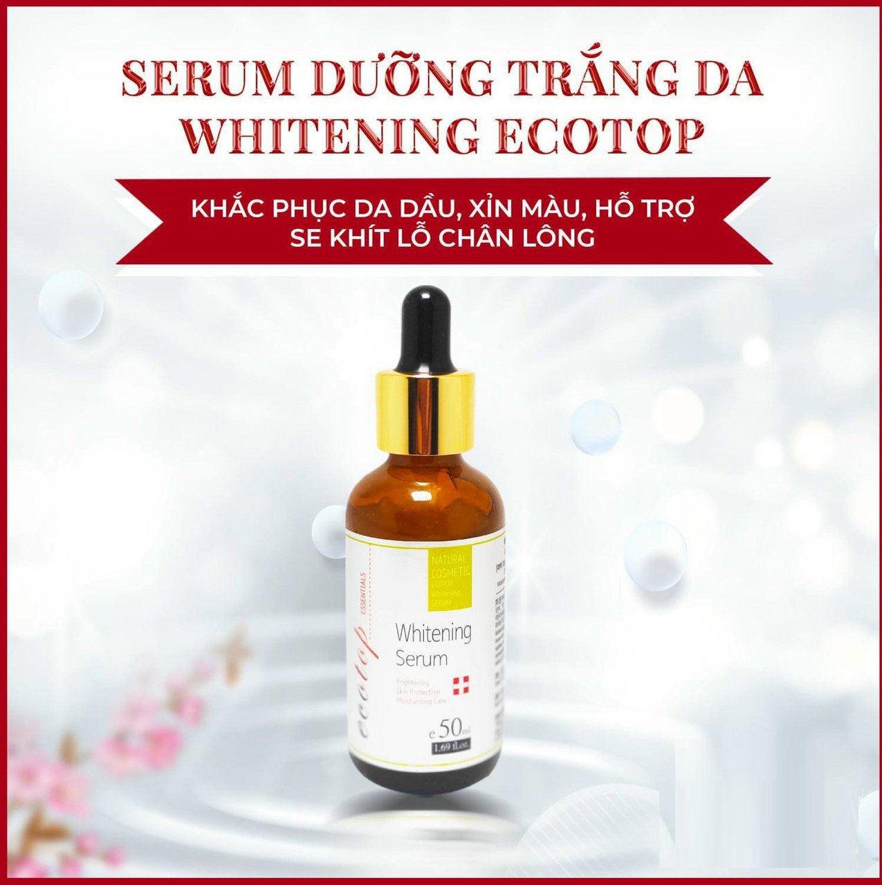 SERUM ECOTOP WHITENING DƯỠNG TRẮNG DA 50ML