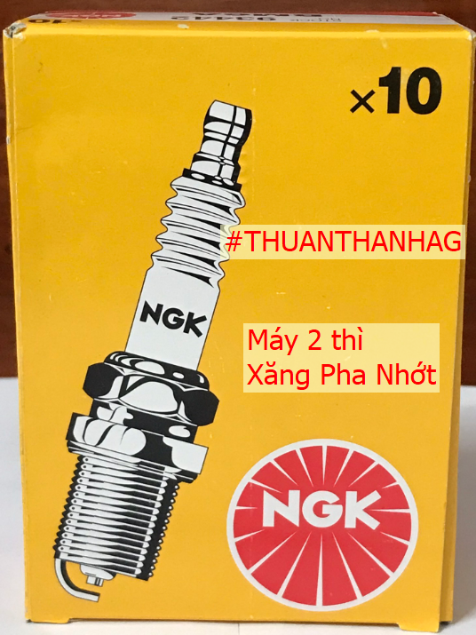 Bugi ngk máy 2 thì xăng pha nhớt