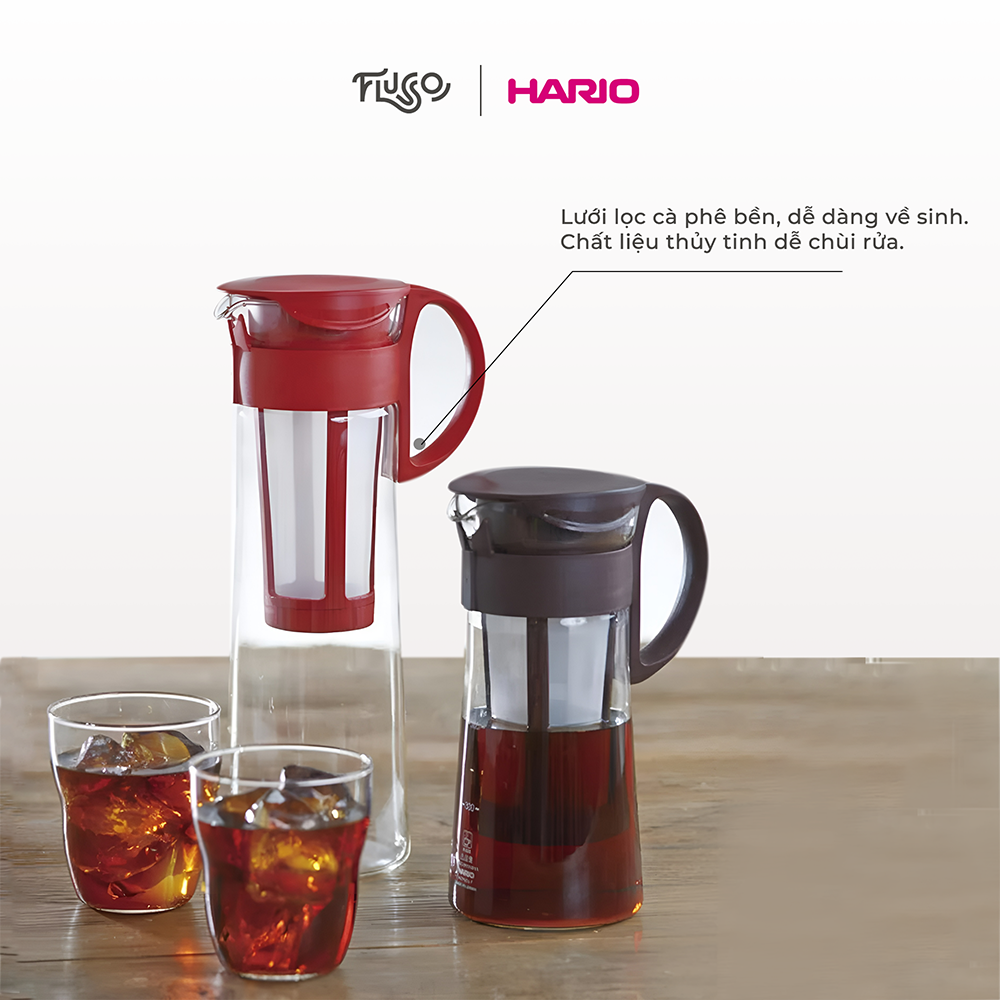Brewing vessel cold brew Hario 600ml, coffee Ủ cold