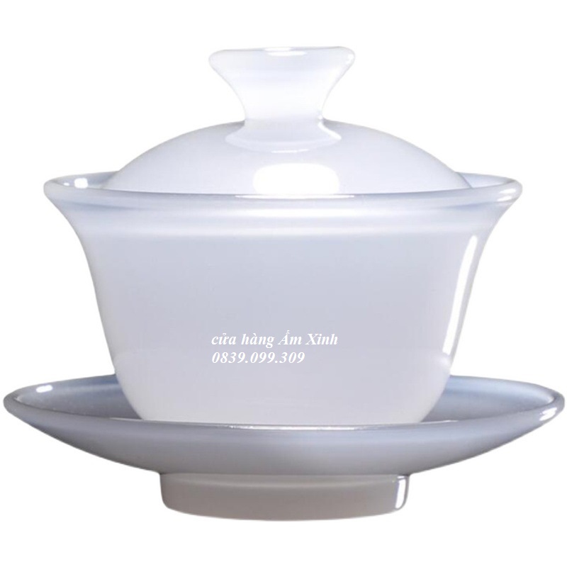 Chén Khải Sứ Ngọc Cảnh Đức Trấn Thấu Quang Cao Cấp