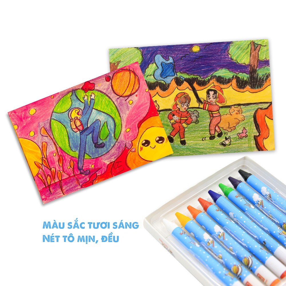 Sáp Màu Hồng Hà Oringa 18 Màu (mã: 8106)