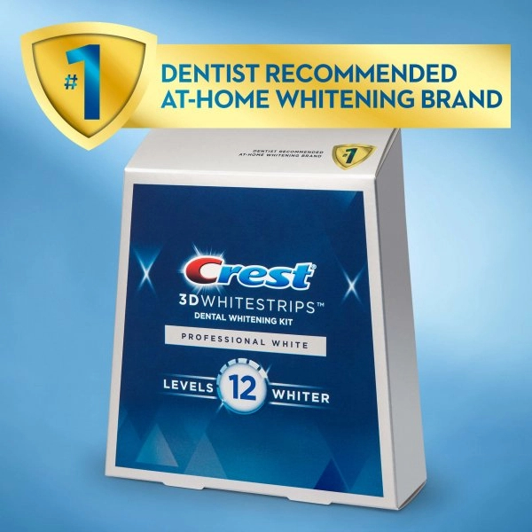 Miếng Dán Trắng Răng Crest 3D Whitestrips Level 12 Whiter