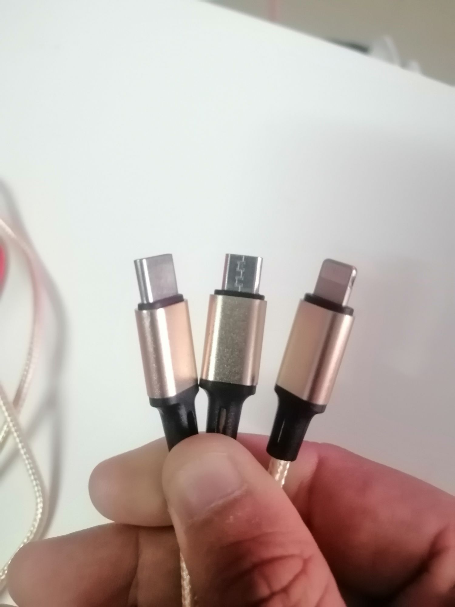 cáp sạc 3 đầu dây dù sạc nhanh iphone,type-c micro