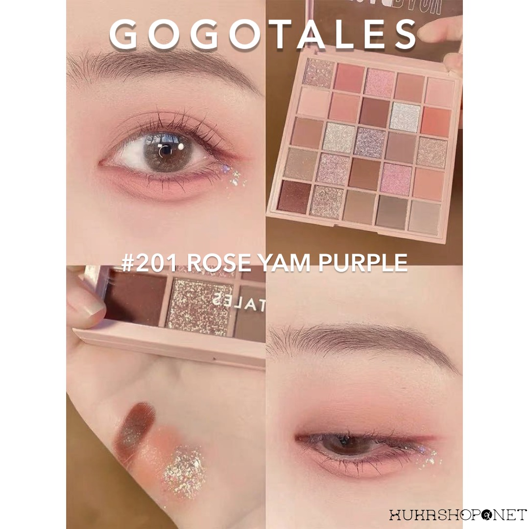Bảng phấn mắt gogo tales back to reality gt282 phấn mắt nhũ lì 25 ô gogotales lên màu cực hot trend 2022