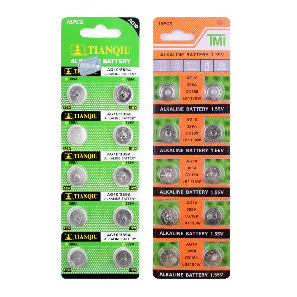 Combo 2 vĩ Pin nút AG10 (vĩ 10 viên)