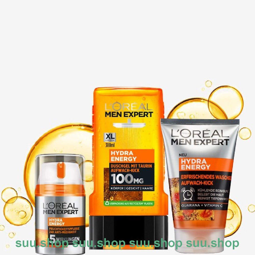 Gel Tắm Nam Loreal 300ml Hydra Energetic