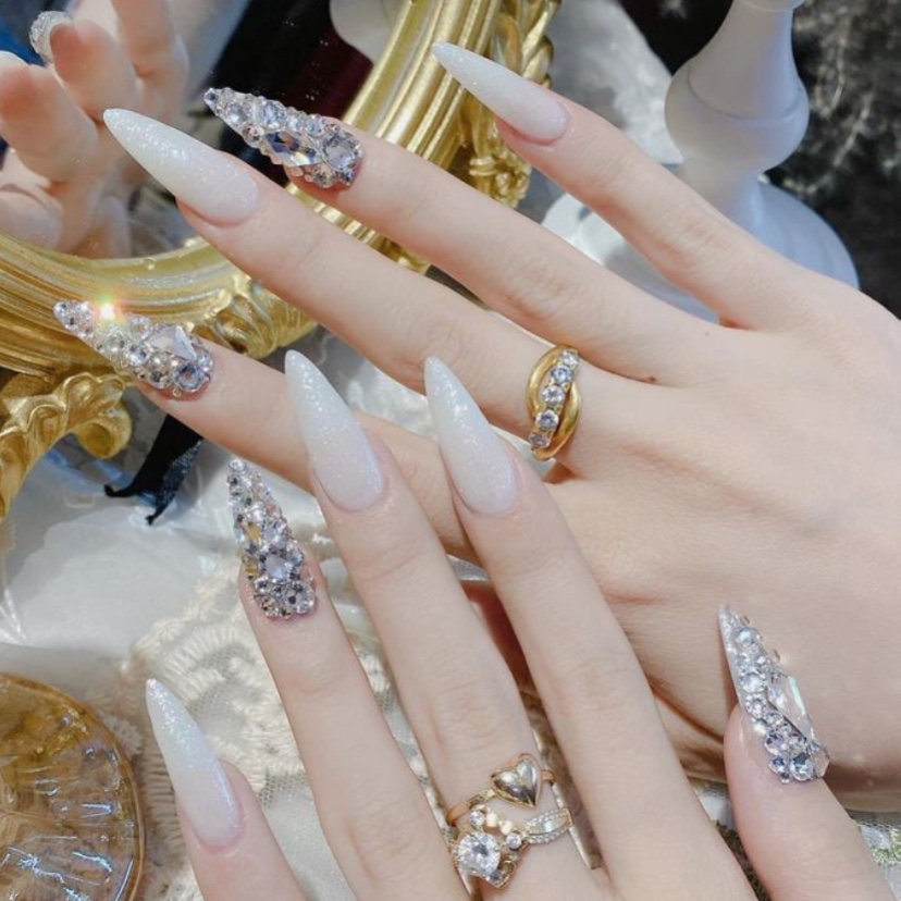 Đá Đính Móng Chân Keo Mix Size - Sugar Nails