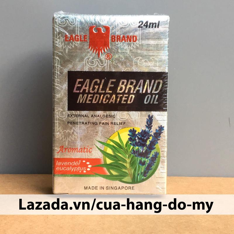 Dầu Gió Trắng Singapore Con Ó Eagle Brand 24ml - Mùi Lavender nhập khẩu