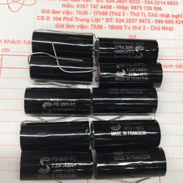 Tụ loa 2.2mf-400v