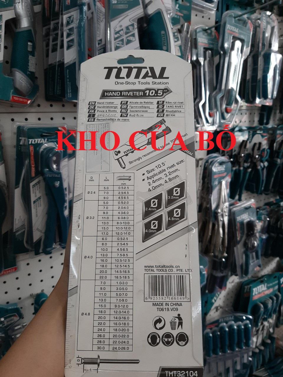 Kềm rút rivet (10.5'') Total THT32104