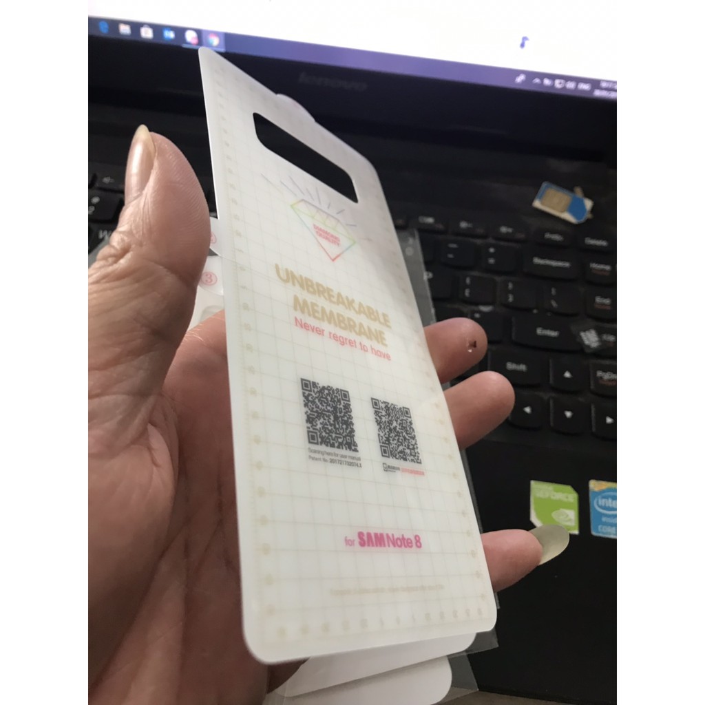 Dán ppf full mặt sau cho samsung note 8, note 9, note 10, note 10 plus, note 10 lite/ note 20 ultra +tặng gạt dán