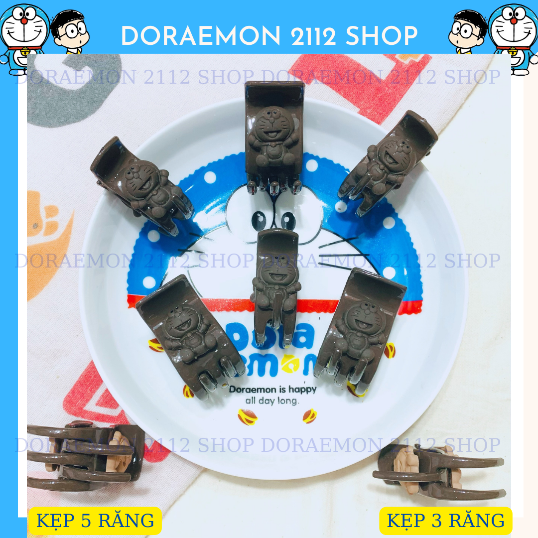 Kẹp tóc Doraemon Kẹp càng cua 5 răng 3 răng