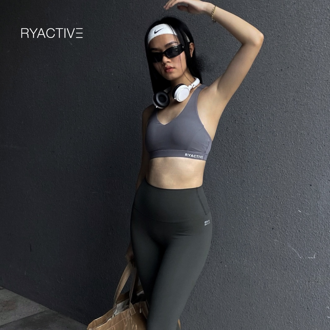 Áo ngực thể thao RYACTIVE -  Y SPORTBRA Grey