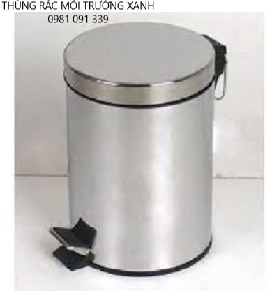 Thùng rác inox đạp chân 12 lít