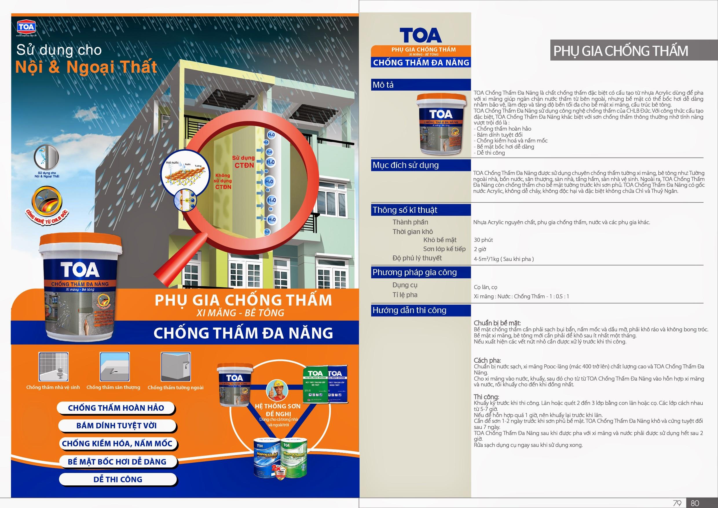 Chống thấm đa năng TOA 1KG