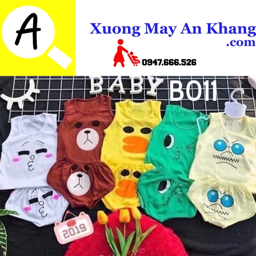 Set 3 bộ đồ sơ sinh và đồ bộ bé trai