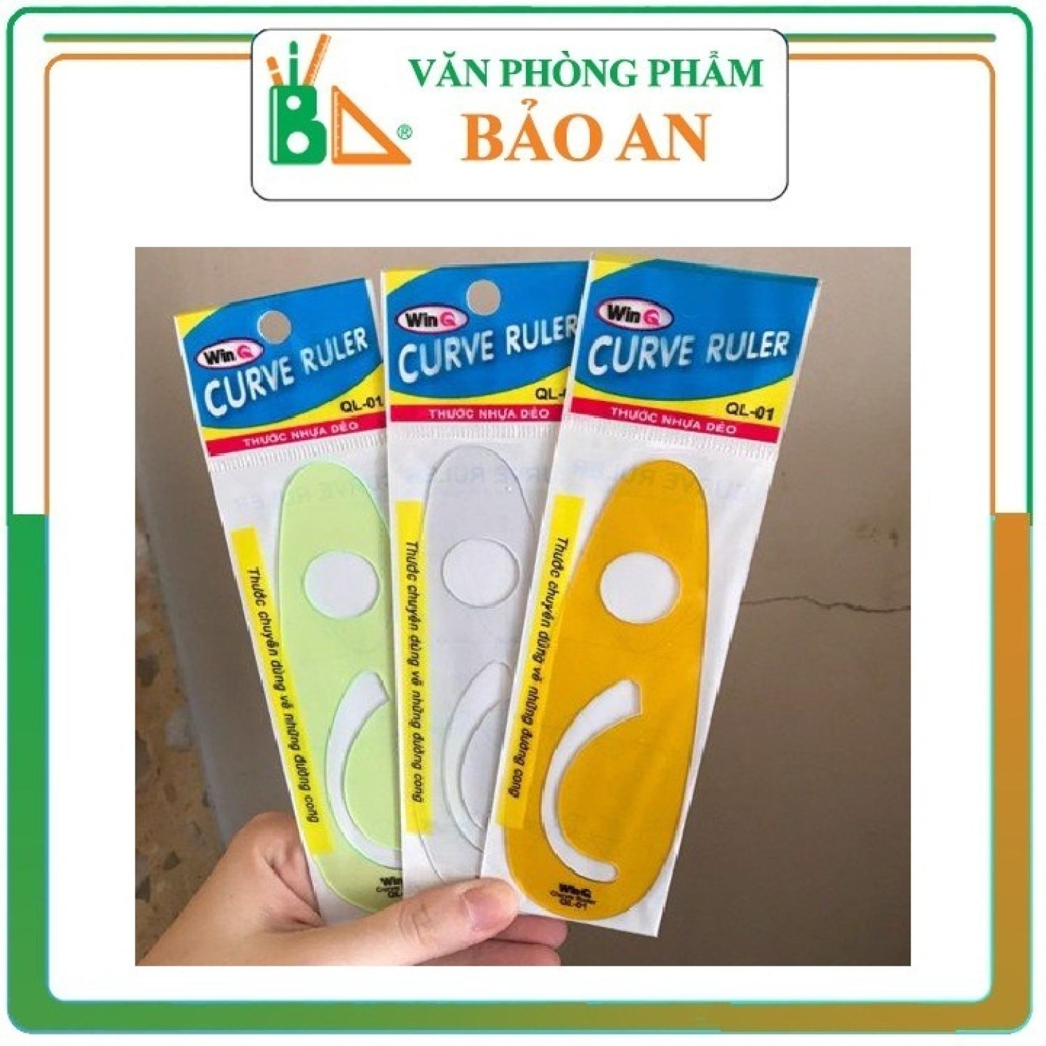 Combo 50 thước vẽ parabol ql01 - thước vẽ đường cong