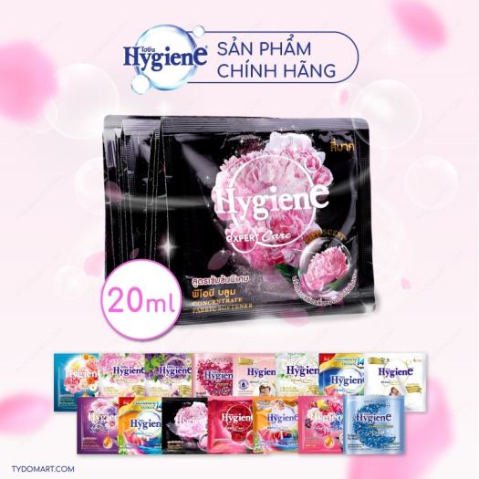[Combo 30 Dây ] Nước Xả Vải Đậm Đặc Hygiene [20ML x 12 Gói] Thái Lan