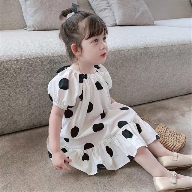 FREESHIP - MỚI VÁY XÒE CHẤM BI BÉ GÁI 7-18Kg. XMHP